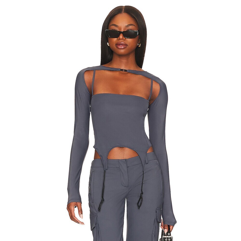 Miaou Phoenix Tank Size S Womens Charcoal Gray $255